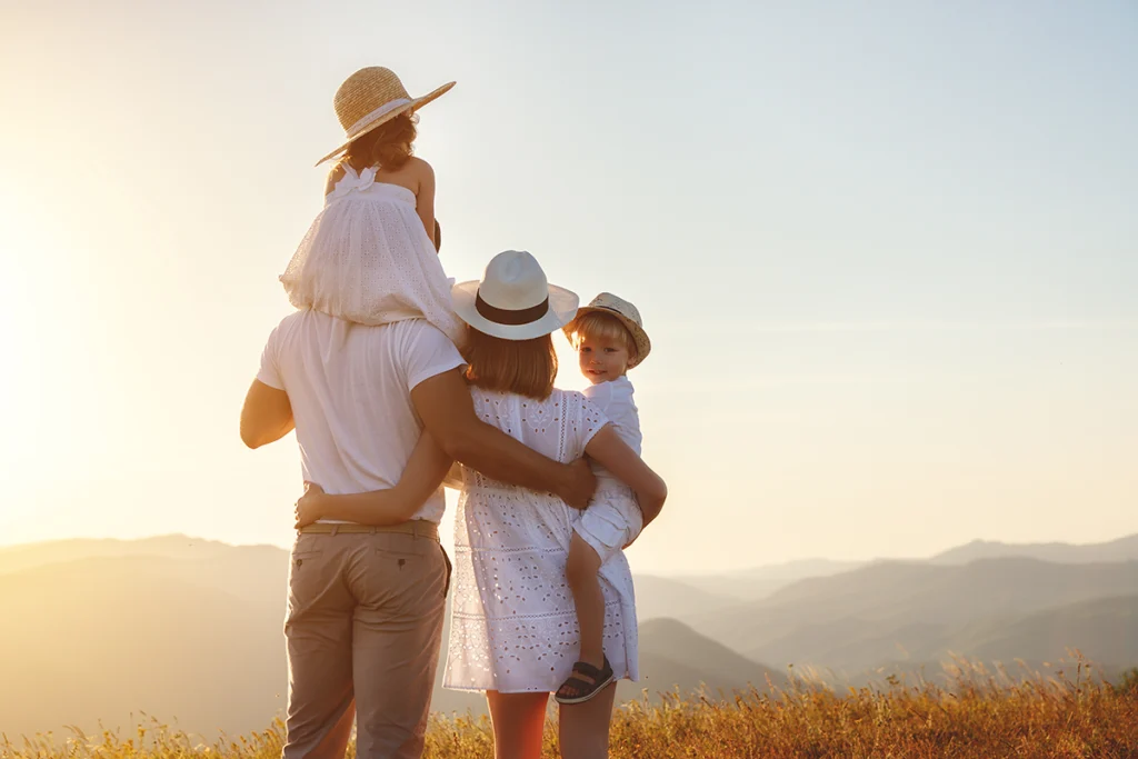 Family on Summer Walk